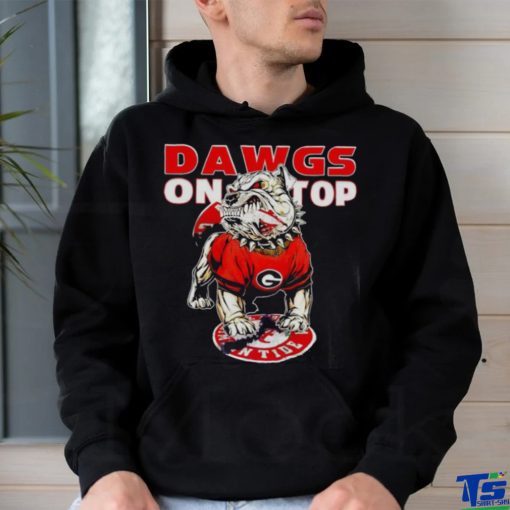 Georgia Bulldogs Dawgs on top mascot shirt