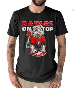 Georgia Bulldogs Dawgs on top mascot shirt