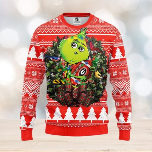 Georgia Bulldogs Grinch Hug Christmas Ugly Sweater