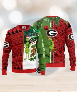 Georgia Bulldogs Grinch & Scooby doo Christmas Ugly Sweater 1
