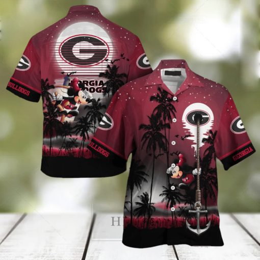 Georgia Bulldogs NCAA 3D Printed Hawaiian Shirt For Men Women