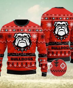 Georgia Bulldogs Ugly Christmas Sweater Mascot GA Football Gift