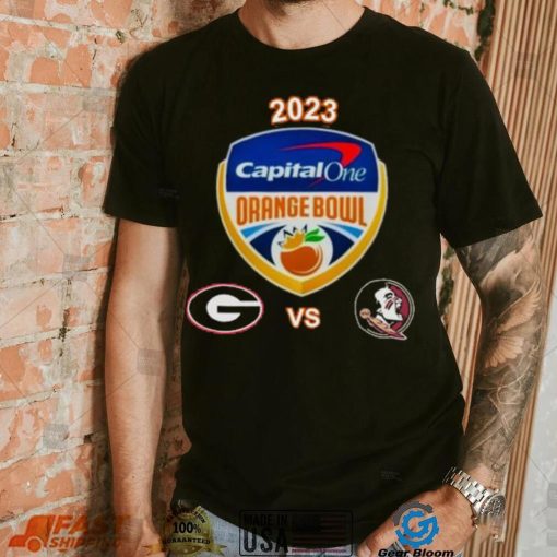 Georgia Bulldogs vs Florida State Seminoles 2023 Capital One Orange Bowl shirt