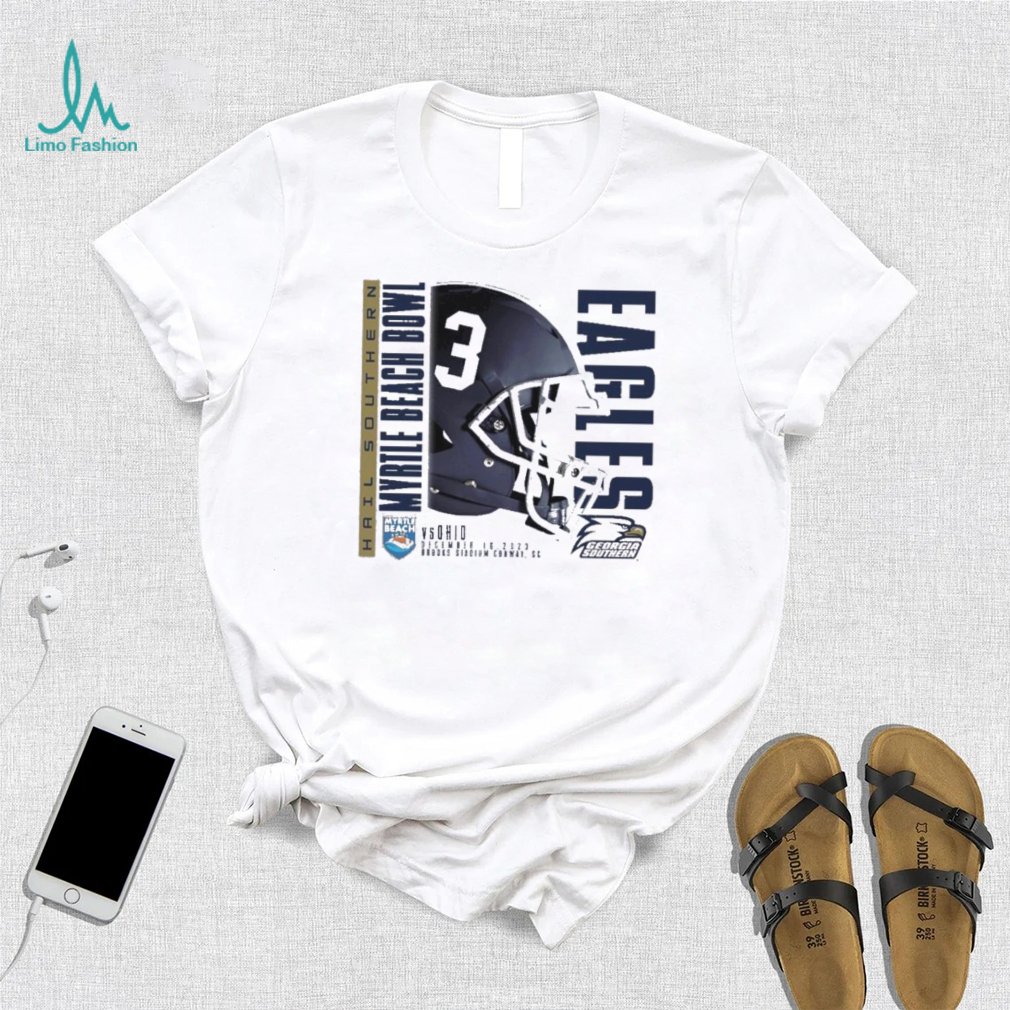 Georgia Southern Eagles 2023 Myrtle Beach Bowl Helmet Shirt Georgia Southern Eagles 2023 Myrtle Beach Bowl Helmet Shirt