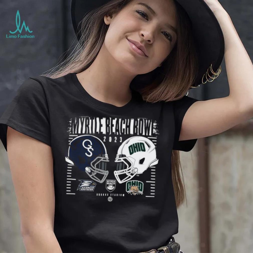 Georgia Southern Eagles Vs Ohio Bobcats 2023 Myrtle Beach Bowl Head To Head Shirt Georgia Southern Eagles Vs Ohio Bobcats 2023 Myrtle Beach Bowl Head To Head Shirt