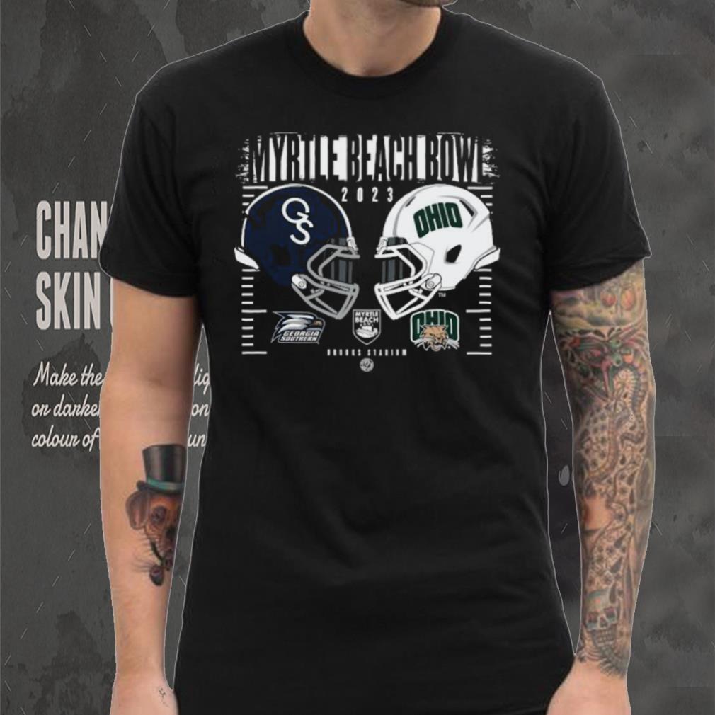 Georgia Southern Eagles Vs Ohio Bobcats 2023 Myrtle Beach Bowl Head To Head Shirt Georgia Southern Eagles Vs Ohio Bobcats 2023 Myrtle Beach Bowl Head To Head Shirt
