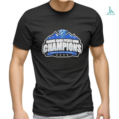 Georgia State Panthers Football 2023 Idaho Potato Bowl Champions Logo Shirt