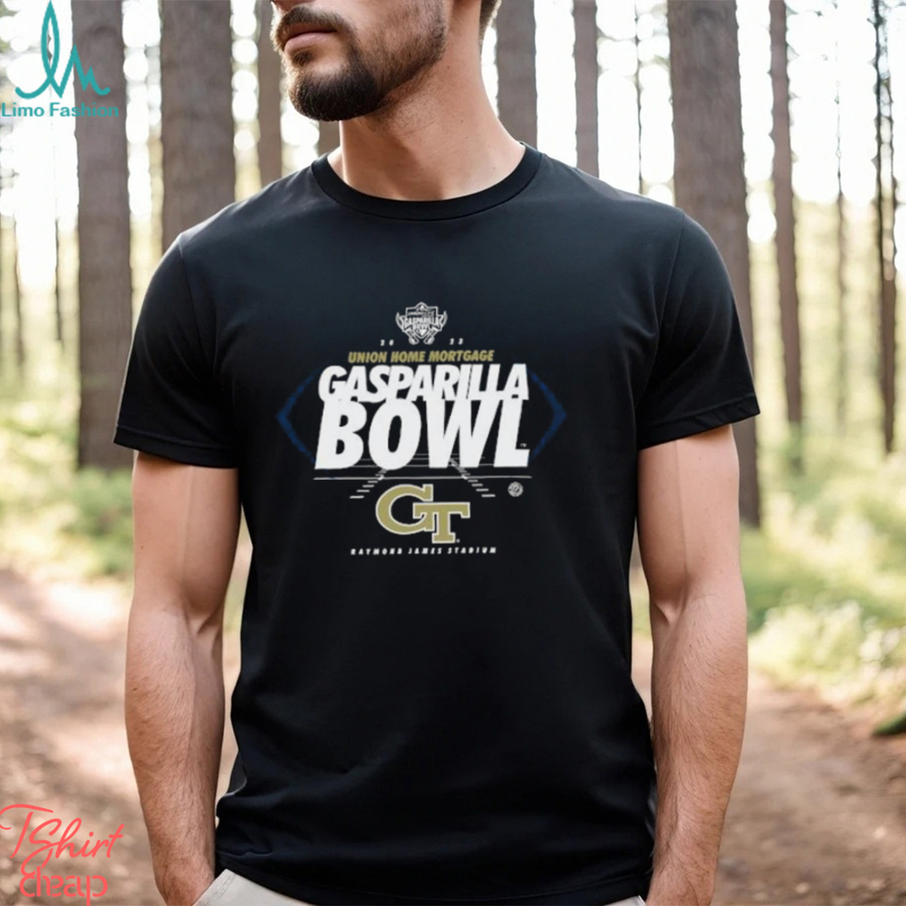 Georgia Tech Yellow Jackets 2023 Union Home Mortgage Gasparilla Bowl Raymond James Stadium Shirt Georgia Tech Yellow Jackets 2023 Union Home Mortgage Gasparilla Bowl Raymond James Stadium Shirt