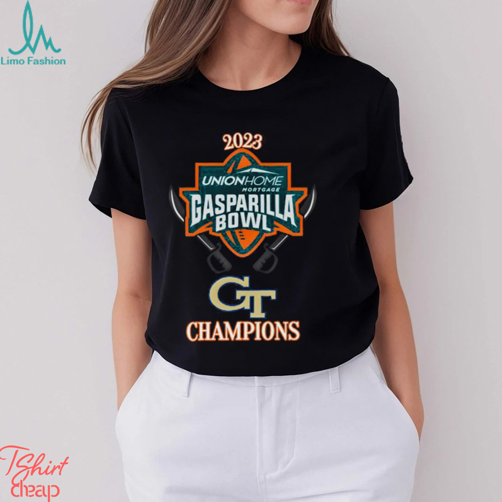 Georgia Tech Yellow Jackets Champions 2023 Union Home Gasparilla Bowl shirt Georgia Tech Yellow Jackets Champions 2023 Union Home Gasparilla Bowl shirt