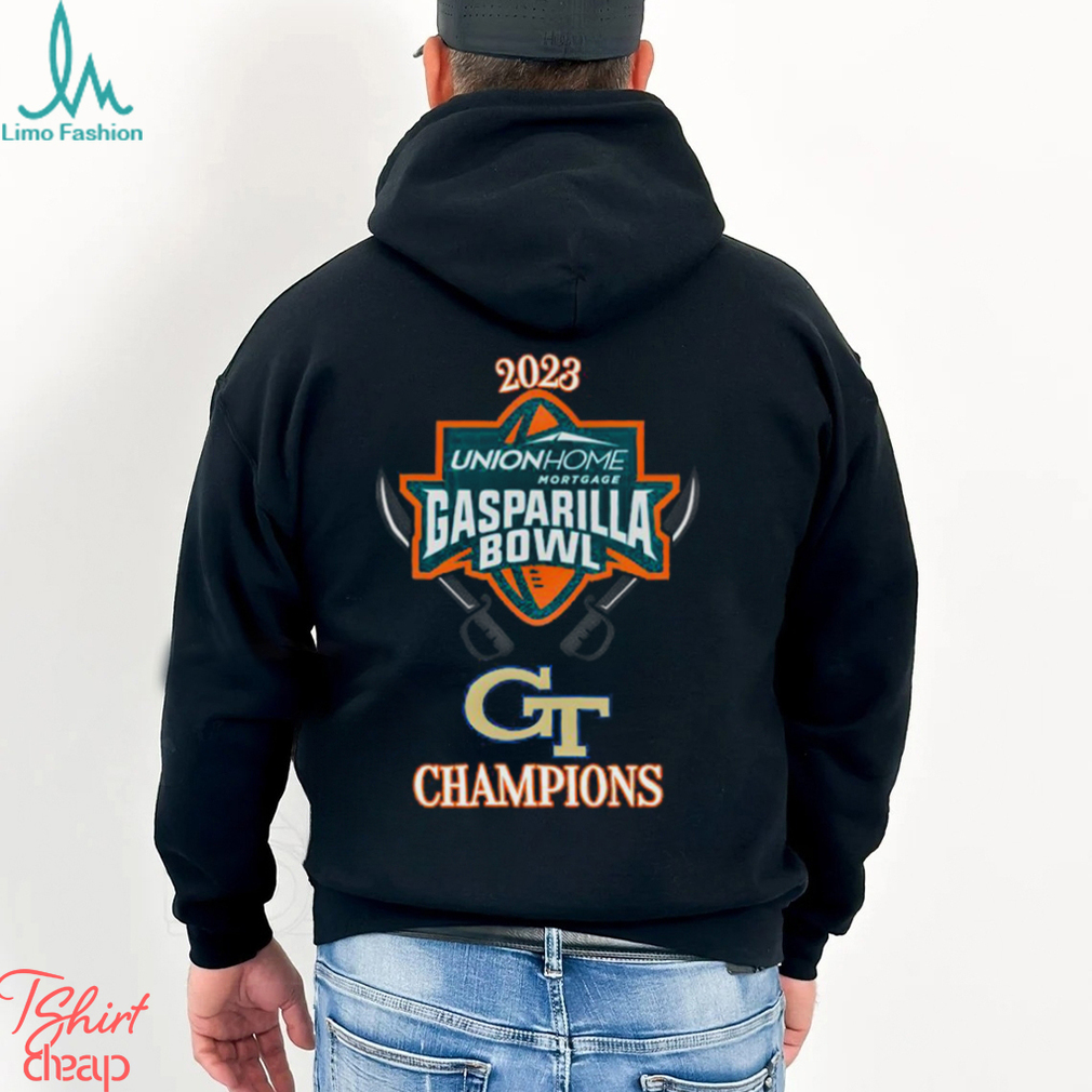 Georgia Tech Yellow Jackets Champions 2023 Union Home Gasparilla Bowl shirt Georgia Tech Yellow Jackets Champions 2023 Union Home Gasparilla Bowl shirt