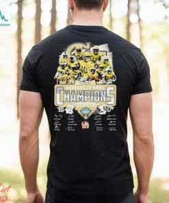 Georgia Tech Yellow Jackets Team 2023 Gasparilla Bowl Champions Finals Score Signatures Shirt