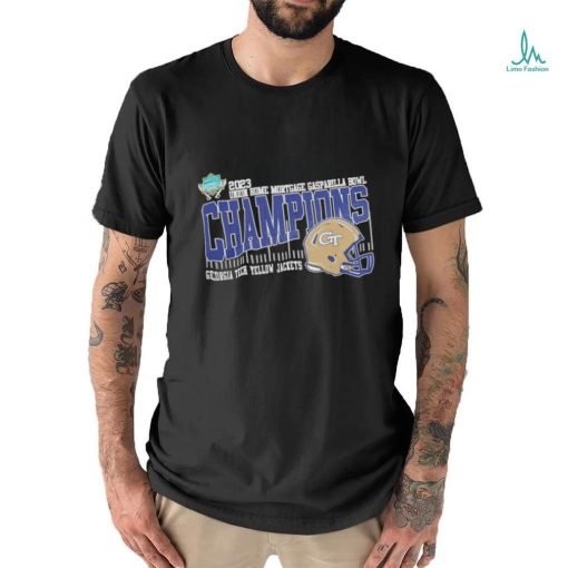 Georgia Tech Yellow Jackets helmet Union Home Mortgage Gasparilla Bowl Champions 2023 shirt