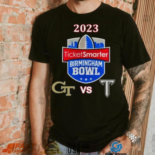 Georgia Tech Yellow Jackets vs Troy Trojans 2023 Birmingham Bowl shirt