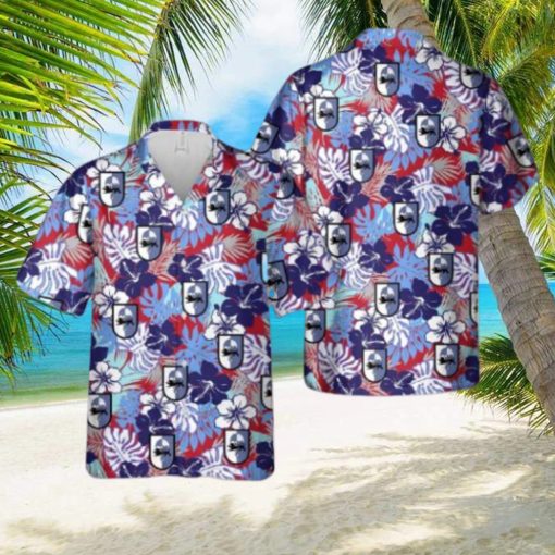 German Bundeswehr Fallschirmjagerbataillon 313 (FschJgBtl 313) Hawaiian Shirt Tropical Beach