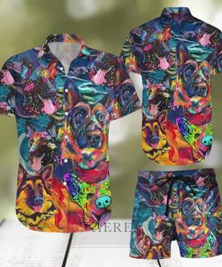 German Shepherd Hawaiian Shirt & Short For Men And Women