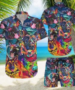 German Shepherd Hawaiian Shirt & Short For Men And Women