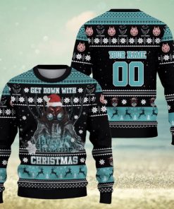 Get Down With Christmas Disturbed Custom Ugly Sweater