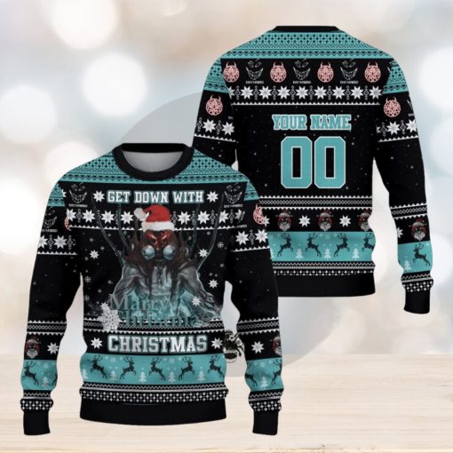 Get Down With Christmas Disturbed Custom Ugly Sweater