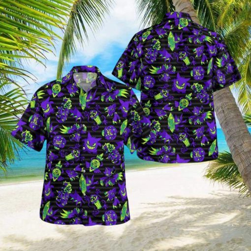 Ghost System Pokemon Hawaiian Shirt And Short Combo Gift For Fans