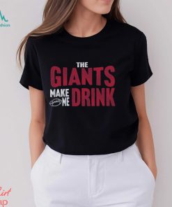 Giants Football Make Me Drink Football Fan Shirt