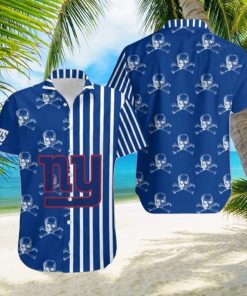 Gift For Husband Gift For Dad New York Giants Stripes And Skull Hawaiian Shirt Special Gift