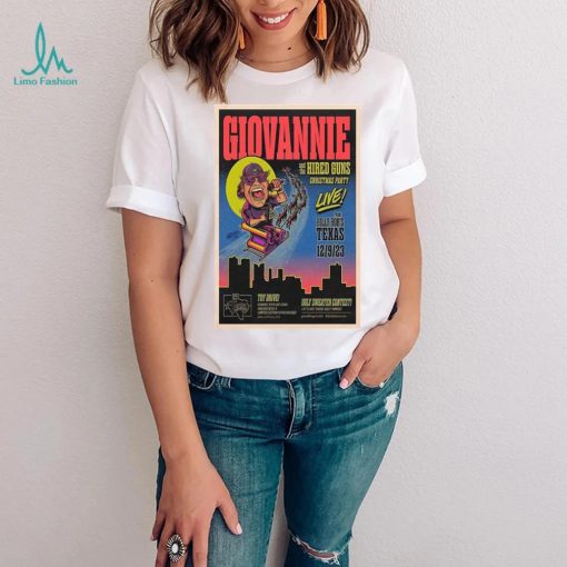 Giovannie and the hired guns Texas tour 2023 poster shirt