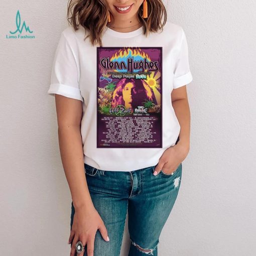 Glenn Hughes Deep Purple Burn Tour 2024 50th Anniversary Poster shirt