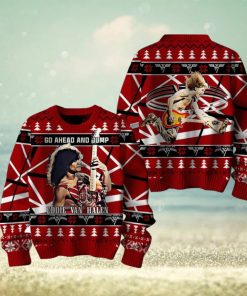 Go Ahead And Jump Eddie Van Halen Ugly Christmas Sweater