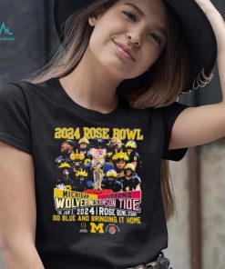 Go Blue Michigan Wolverines Vs Bring It Home Alabama Crimson Tide 2024 Rose Bowl Game Shirt