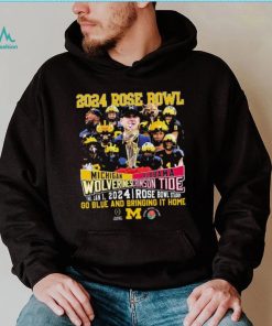 Go Blue Michigan Wolverines Vs Bring It Home Alabama Crimson Tide 2024 Rose Bowl Game Shirt