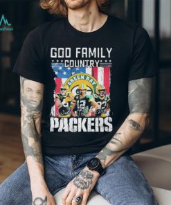 God Family Country Green Bay Packers American Flag Signatures Shirt, hoodie, sweater, long sleeve and tank top God Family Country Green Bay Packers American Flag Signatures Shirt