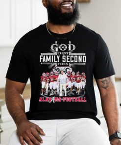 God First Family Second Then Alabama Football 2024 Rose Bowl Signatures Shirt