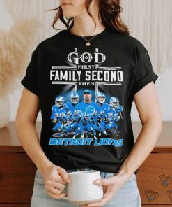 God First Family Second Then Detroit Lions 2023 Playoff Shirt