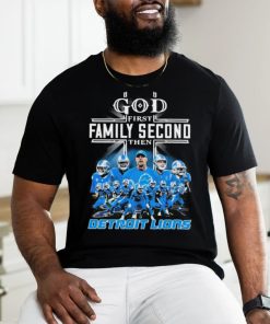 God First Family Second Then Detroit Lions 2023 Playoff Shirt