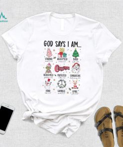 God says I am Chirstmas vibes shhirt