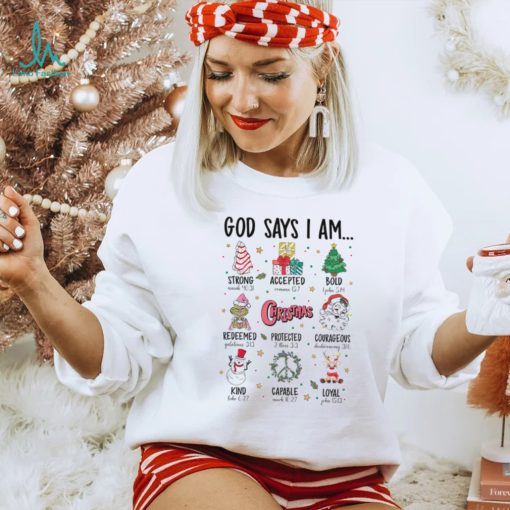 God says I am Chirstmas vibes shhirt