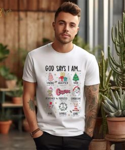 God says I am Chirstmas vibes shhirt