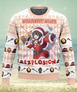 God’s Blessing on this World Explosion KonoSuba Ugly Christmas Sweater