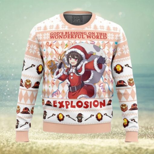 God’s Blessing on this World Explosion KonoSuba Ugly Christmas Sweater