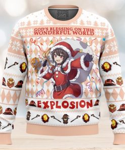 God’s Blessing on this World Explosion KonoSuba Ugly Christmas Sweater