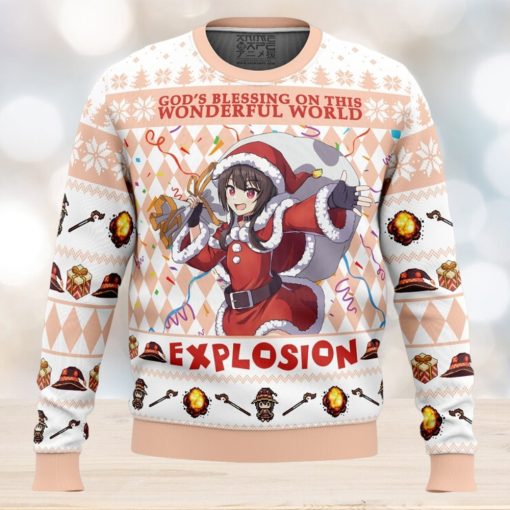 God’s Blessing on this World Explosion KonoSuba Ugly Christmas Sweater