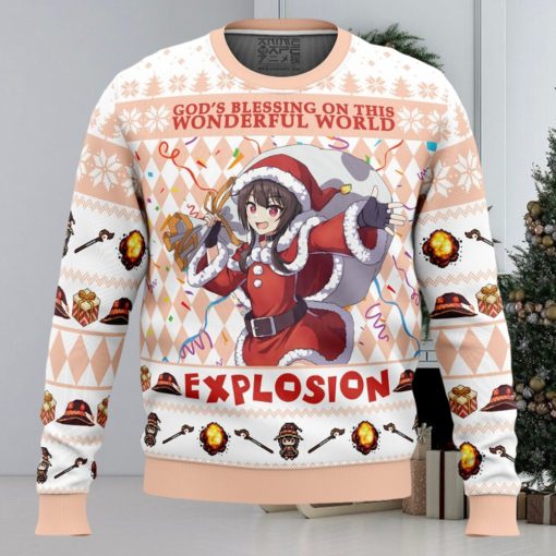 God’s Blessing on this World Explosion KonoSuba Ugly Christmas Sweater