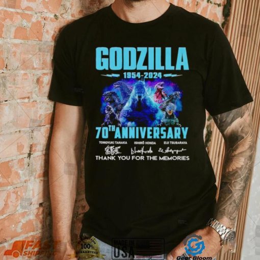 Godzilla 1954 2024 70th anniversary thank you for the memories shirt