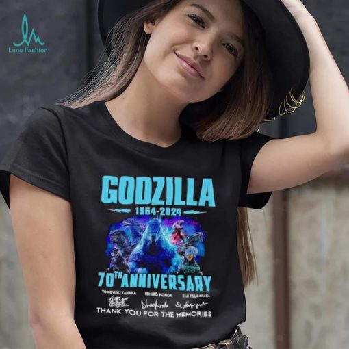 Godzilla 1954 2024 70th anniversary thank you for the memories shirt