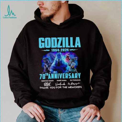 Godzilla 1954 2024 70th anniversary thank you for the memories shirt