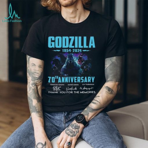 Godzilla 1954 – 2024 70th Anniversary Thank You For The Memories T Shirt