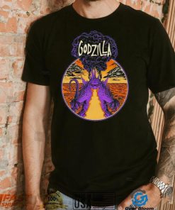 Godzilla metal art shirt