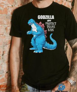 Godzilla says protect trans kids shirt