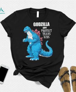 Godzilla says protect trans kids shirt