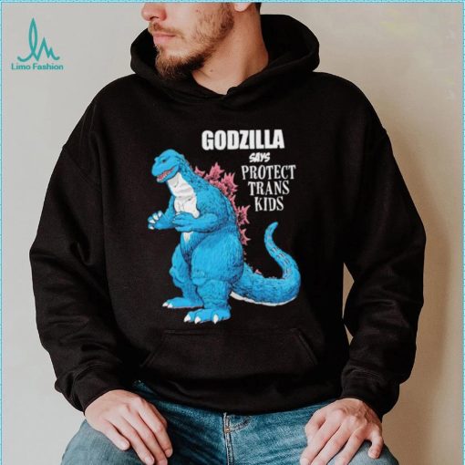 Godzilla says protect trans kids shirt